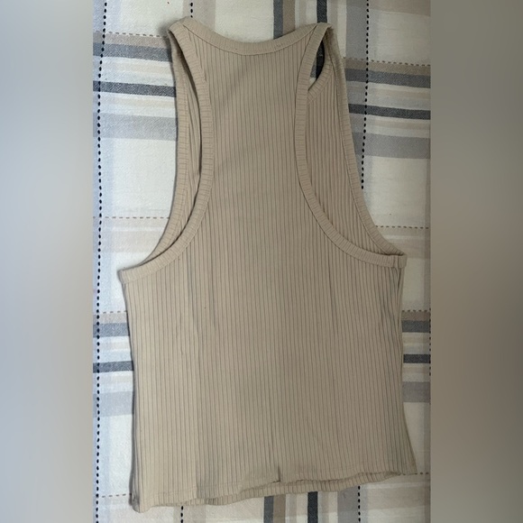 Forever 21 Ribbed Tank Top - Beige - Picture 4 of 4